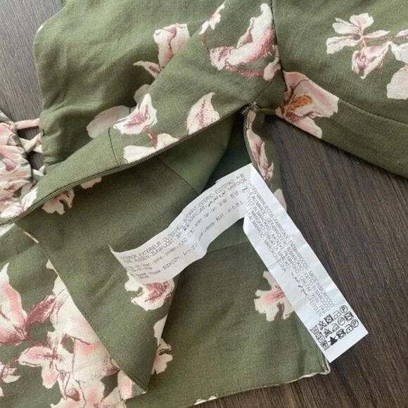 ZARA Floral Linen Crop Top - Picture 11 of 15